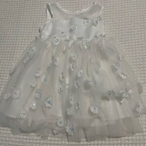 White toddler dress